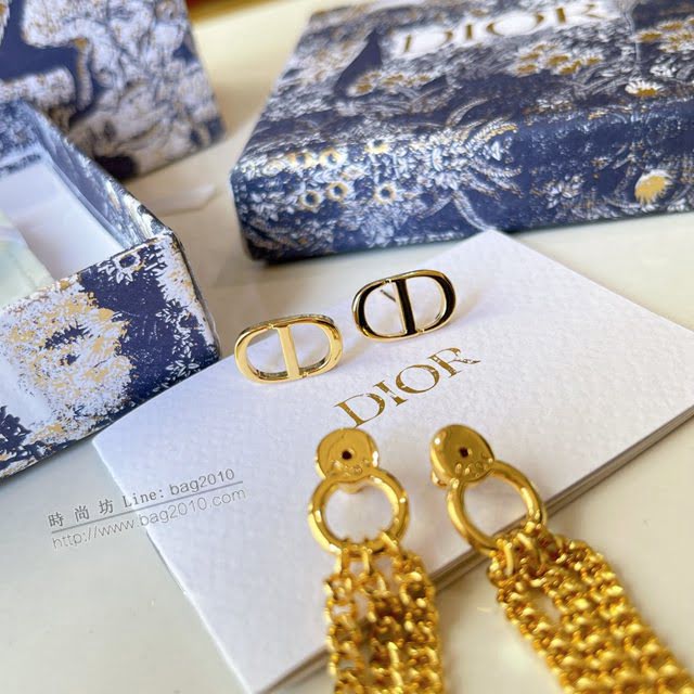 Dior飾品 迪奧經典熱銷款2021年新品CD長流蘇耳釘耳環耳吊  zgd1349